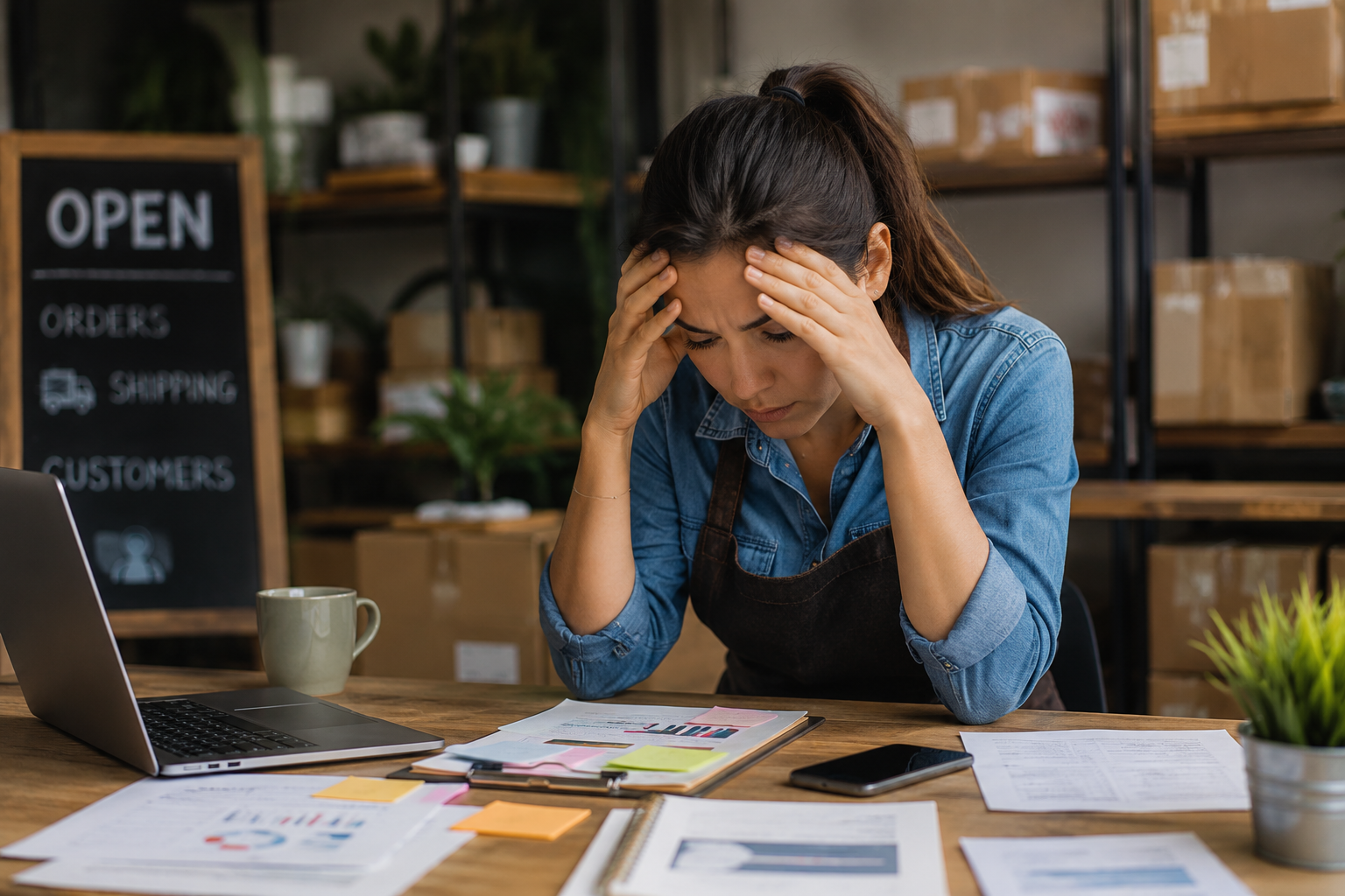 Hutto Texas small business owner struggling with low online visibility and inconsistent customer traffic
