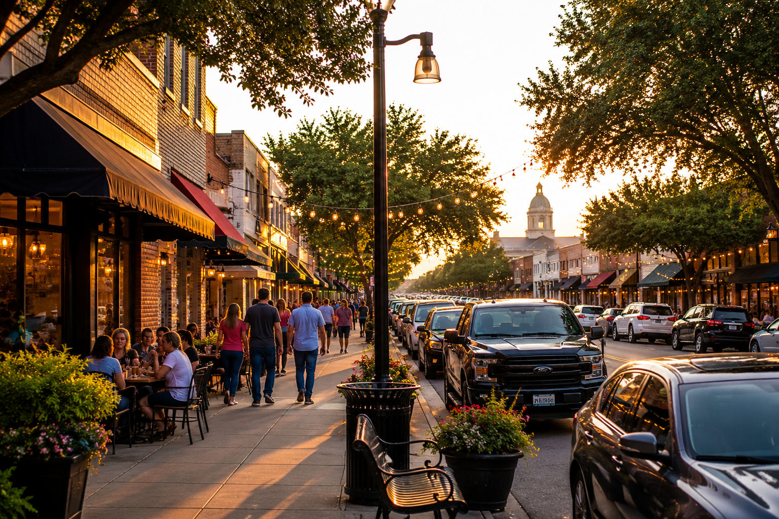 Growing business community in Hutto Texas attracting new residents and customers